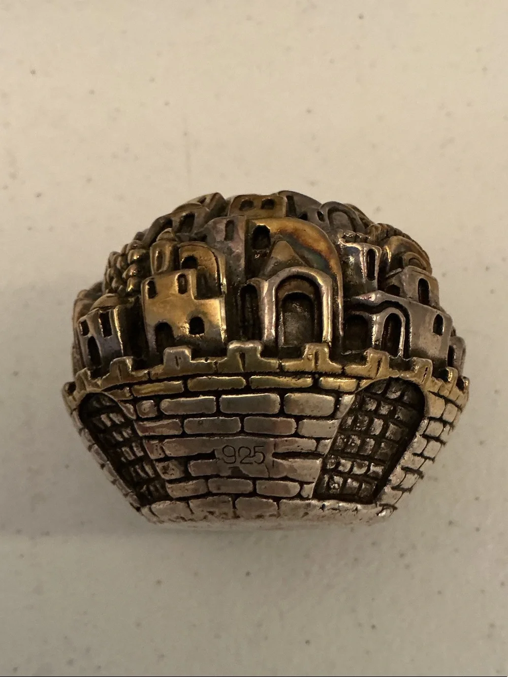 Authenticated Sam Philipe “Jerusalem 3000” .925 Sterling Silver Globe